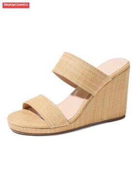 Open Toe Slide Espadrilles Wedge Heels | Dressy Summer Wedges, Platform Beach